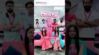 We are Hiring! #hiringnow