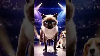 Can Your Pets Do This? New Dog and Cat Duo Dance Challenge