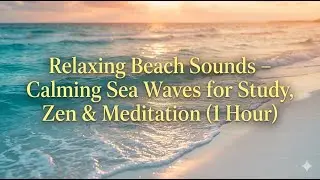 Relaxing Beach Sounds – Calming Sea Waves for Yoga, Zen Meditation & Study (1 Hour)