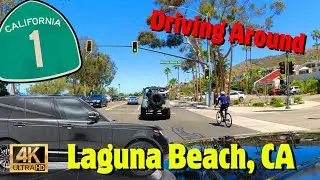 Driving the Pacific Coast Highway in Laguna Beach