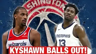 WIZARDS BEAT THE GRIZZLIES! KYSHAWN GEORGE IS A FREAKIN STUD!