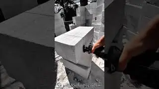 Work tool AAC block cutting saw fast and precise