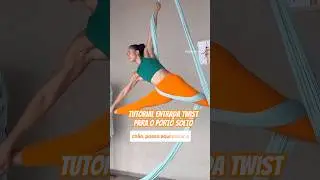 Mini tutorial entrada Twist para o Port&ocirc; solto #tecidoacrobatico #aerialsilks #aerialist