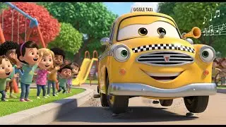 Giggle Taxi and the Ticklish Tires Hilarious Animated Nursery Rhyme Sing Along for Toddlers 🚕😂