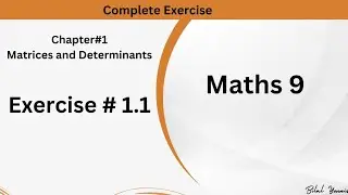 Ex 1.1 (complete) Maths 9