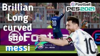 BRILLIAN GOAL MESSI HATTRICK CURVED SHOT ON PES MOBILE 2022 !!!