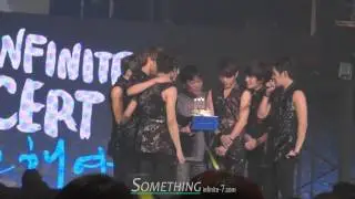 [fancam]120812_INFINITE SUMMER CONCERT_L & SungJong + cake (HD)