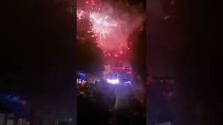 4th of July fireworks at Covington Square, Georgia