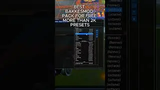 PRESET PACK WITH EVERY RLCS PRO'S PRESETS! BEST PRESET PACK IN RL!