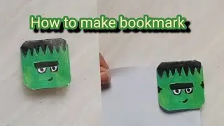How to make horror bookmark #origami #easydrawing #drawingshorts #paperbookmark #simpleandeasy