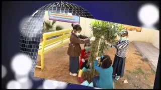 مبادرة الابتدائية السابعة والعشرون بنات عرعر  تقليم الاشجار وتنظيف الساحة