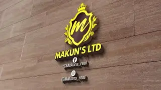 Wooden Logo Mockup - 3D Logo Design Tutorial | 3D Logo Design | PixelLab Tutorial| Diko Graphics