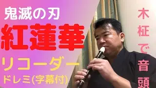 紅蓮華　リコーダー　縦笛　ドレミ字幕付　L iSA