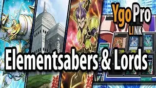 Elementsaber & Lords (YgoPro) - Testing NEW archetype from Flames of Destruction!