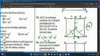 Düzbucaqlı və Kvadratın sahəsi