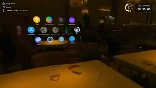 ICE POSEIDON BREAKS A GLASS IN FANCY RESTAURANT PLAYING WITH APPLE VISION PRO PLATE GAME