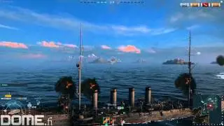 World of Warships PC beta gameplay with Tier II IJN cruiser Chikuma