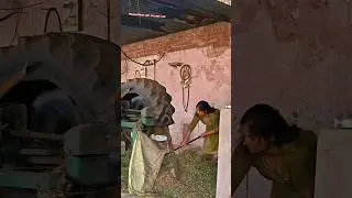 chara cutting machine village life##farminglife#baffalo#cow#viralshort#animalsfeeding#gav ka jivan🫣