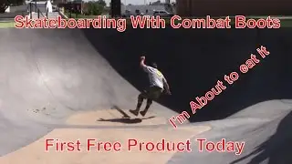 Skateboarding With Combat Boots