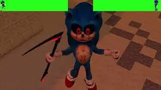 Craftastic Dark Sonic vs Sonic.exe/X with Healthbars.
