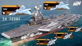 Modern Warships TEDBF : With FS Charles De Gaulle 🔥 : Is it Best VIP Strike Fighter?