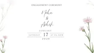 Engagement Ceremony of Neha & Ashik | 17th Jan. 2026 | 04.30pm | LIVE
