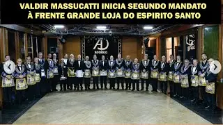VALDIR MASSUCATTI INICIA SEGUNDO MANDATO &Agrave; FRENTE DA GRANDE LOJA DO ESPIRITO SANTO ‐ Feito com o Cli