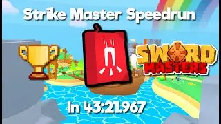 (WR) 43:22 - Strike Master Book Speedrun FULL RUN! | SwordMasters.io Speedrun