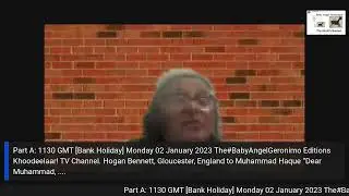 Part A: 1130 GMT [Bank Holiday] Monday 02 January 2023