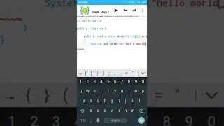 hello world in java program in android | java in android