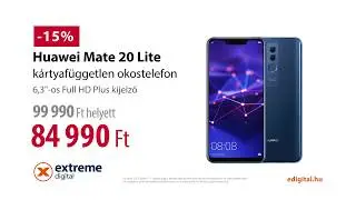 Extreme Digital - Őr&uuml;lt h&eacute;t! - Huawei Mate 20 Lite Dual SIM, Blue (Android)