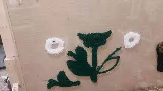 Flower Tufted Rug #shorts #tufting Tugs Rugs