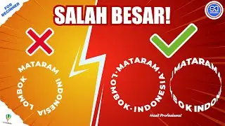 How to Curve Text in CorelDRAW | Cara Membuat Tulisan Melengkung