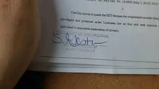 my thoughts on and reading Motion to Quash Subpoena in Natchitoches, LA