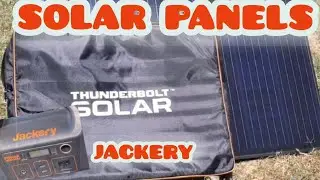 Thunderbolt 100w solar panels and Jackery 290. from Harborfreight.
