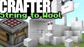 String to Wool Block CRAFTER in #minecraft bedrock