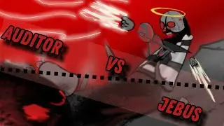 Madness combat: Auditor vs Jebus (fight) | 2d animation 
