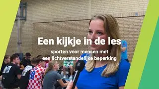 Een kijkje in de les: sporten voor mensen met een lichtverstandelijke beperking