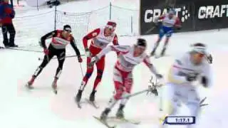 Tour de Ski 2011 stage 3 sprint classic- Emil Jonsson wins!