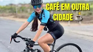 Fui a outra cidade só pra tomar café ☕🚴‍♀️