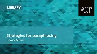 Strategies for paraphrasing