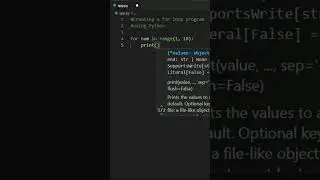 Creating a for loop program using Python