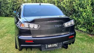 Evo X Gets New Tail Lights Installed
