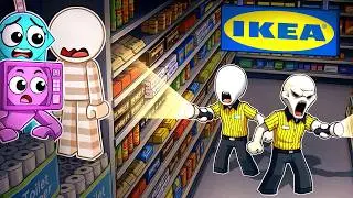 24 Hours OVERNIGHT at IKEA in Roblox?! (KICKED OUT)