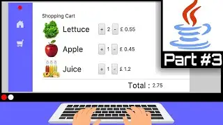 Shopping Cart Java Project | Part #3 | Java OOP Project | JavaFX Example | Source Code Included