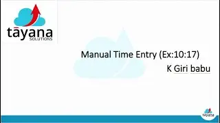 manual time Entry