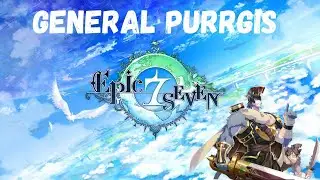 Epic Seven Gameplay - General Purrgis (Skills & Voicelines)