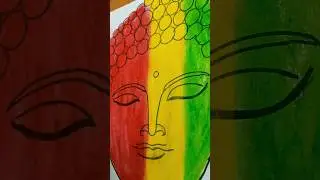 buddha drawing easy 🥰&hearts;️#shorts #drawing