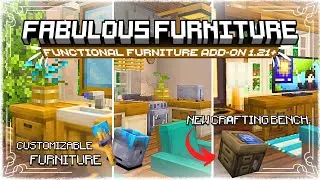 ОБЯЗАТЕЛЬНО ПОПРОБУЙТЕ дополнение для мебели для выживания Minecraft PE/BE 1.21+ Fabulous Furnitu...