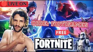 🔴AO VIVO - JOGANDO FORTNITE STAR WARS #6 APOIE CODE: fiotigames - LIVE ON ATE MAIS TARDE 🔥😏🚀